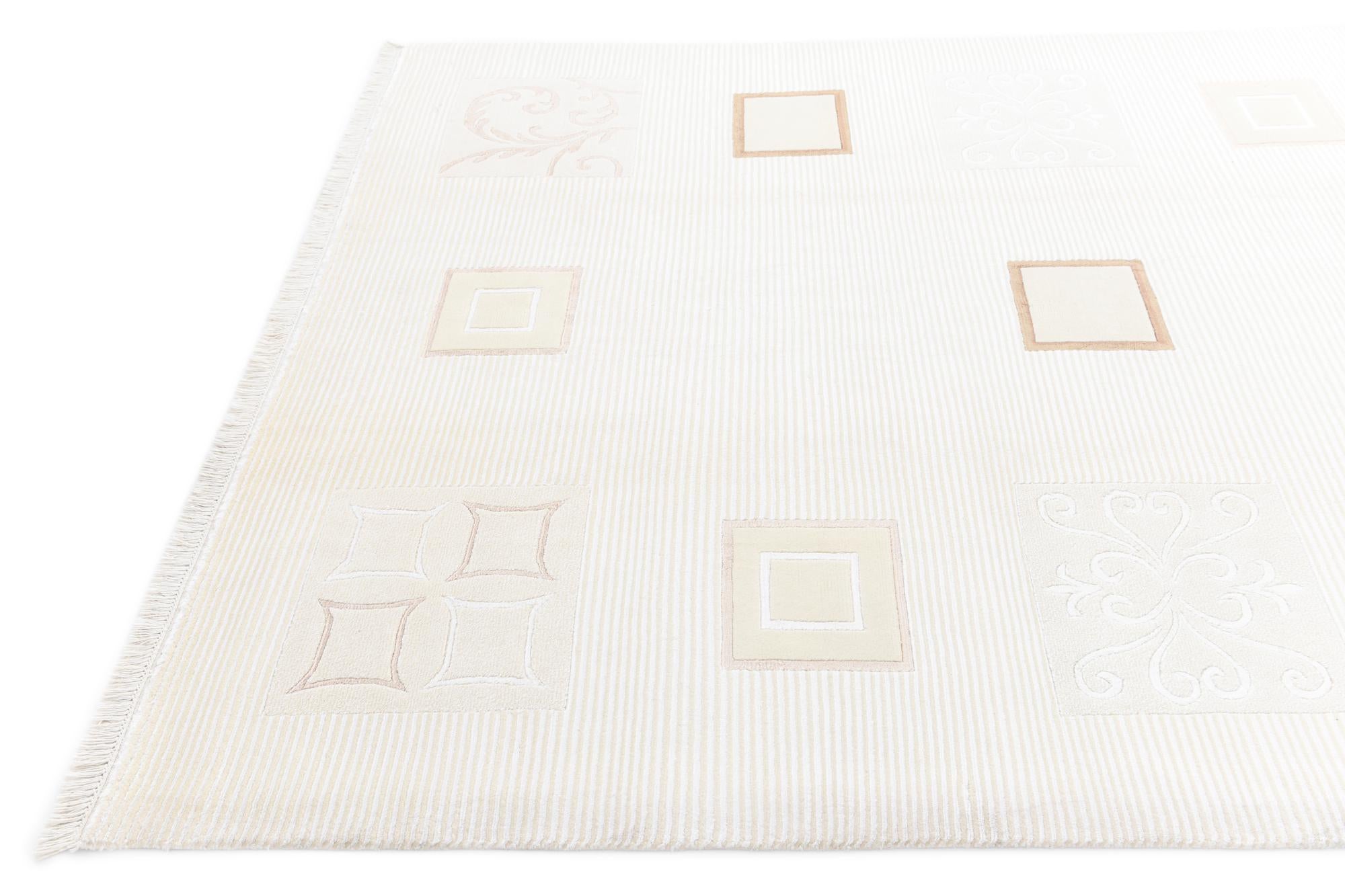 6' 11 x 9' 7 Hand Knotted Darya Wool Rug