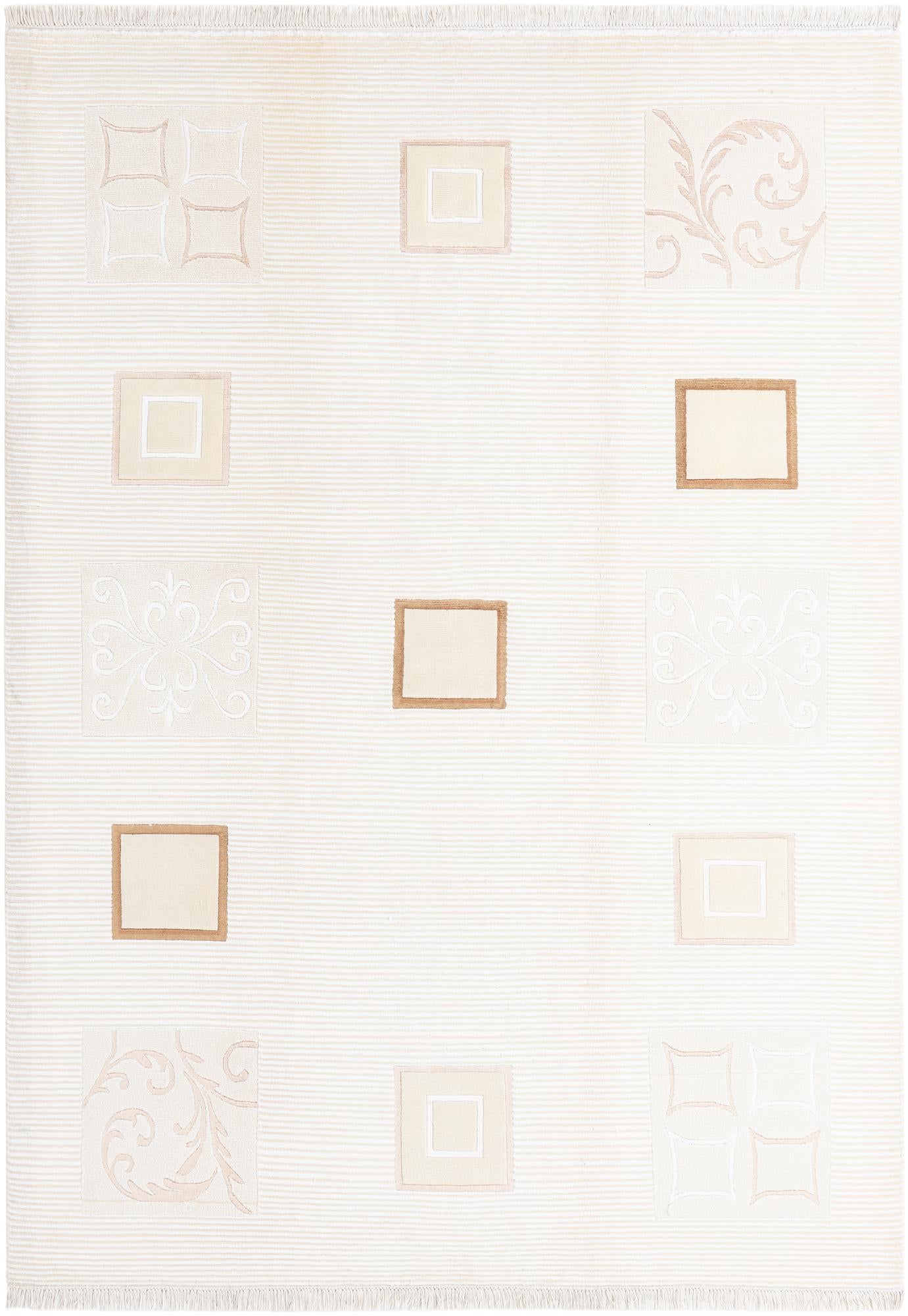 6' 11 x 9' 7 Hand Knotted Darya Wool Rug