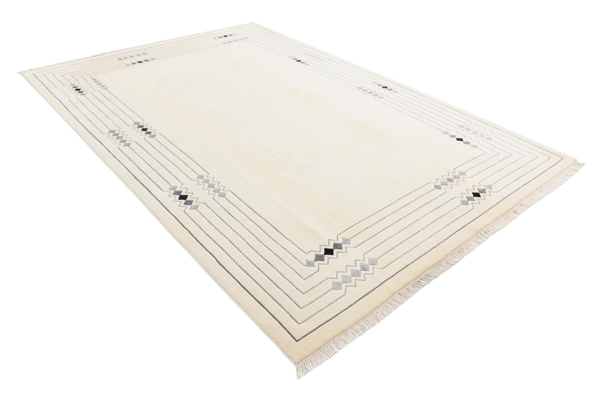 6' 8 x 9' 11 Hand Knotted Darya Rug