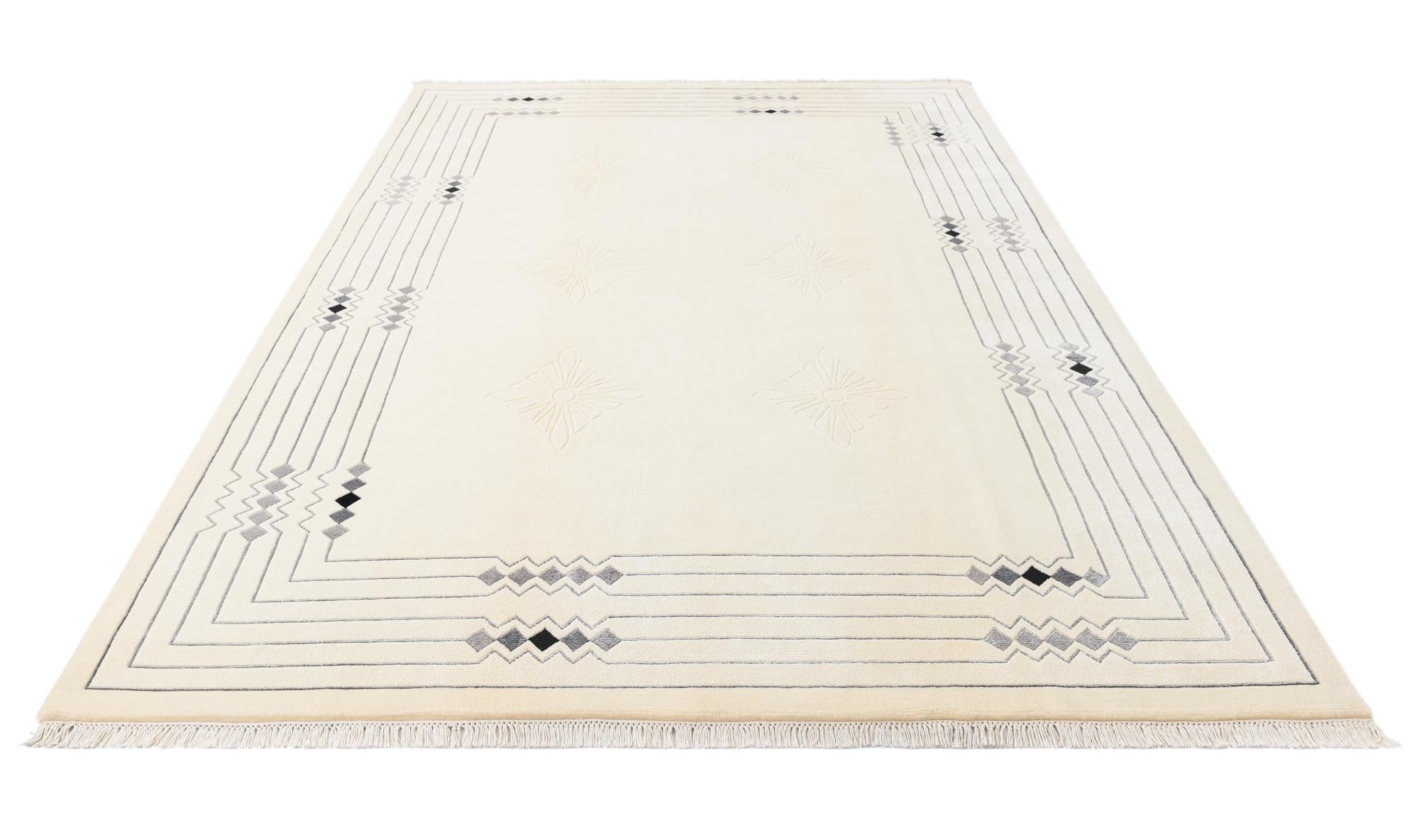 6' 8 x 9' 11 Hand Knotted Darya Rug
