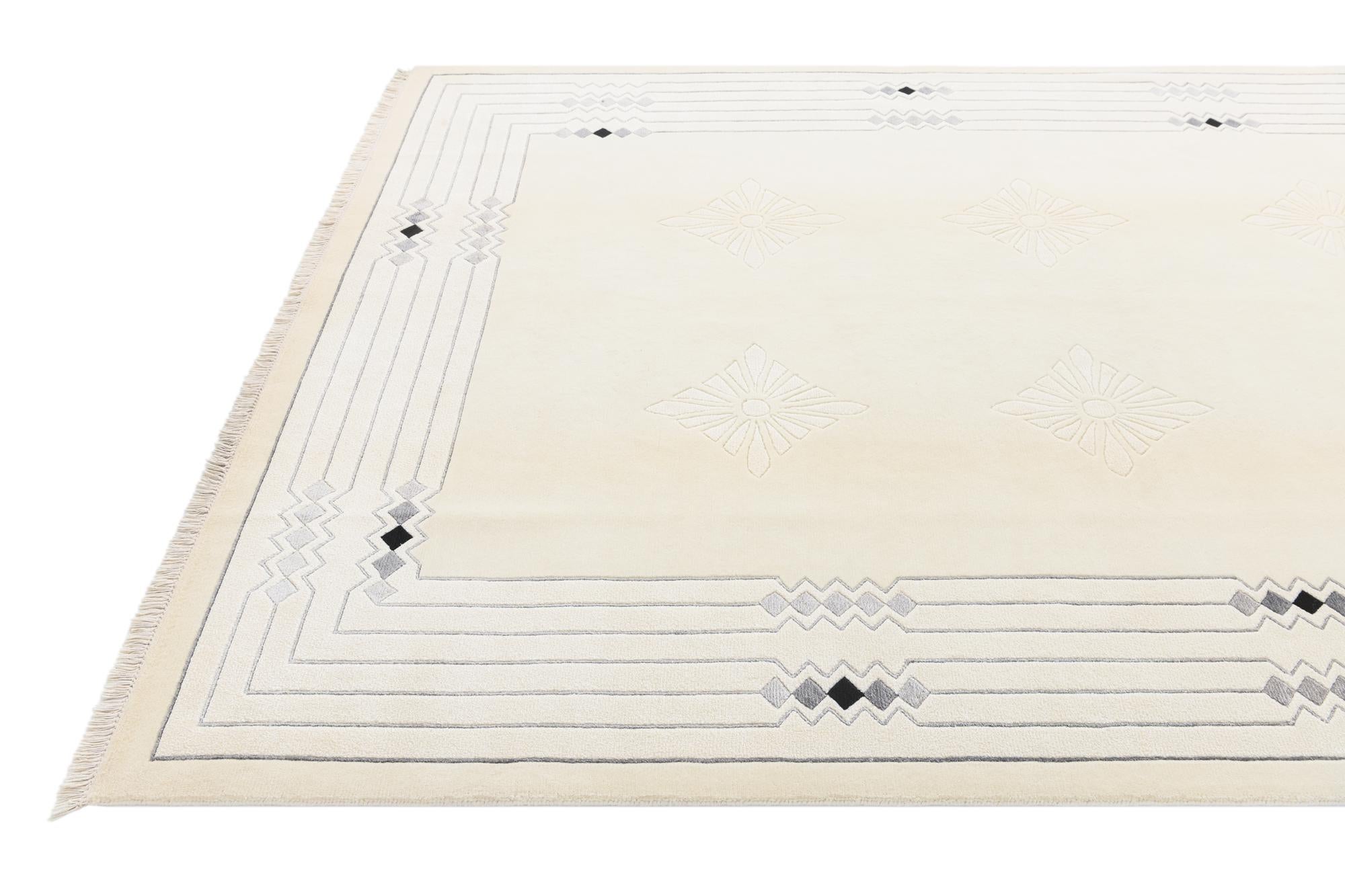 6' 8 x 9' 11 Hand Knotted Darya Rug