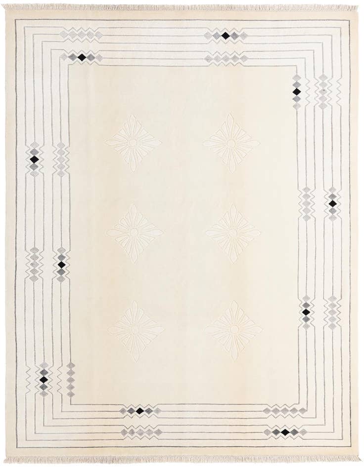 Detail image of 6' 8 x 9' 11 Hand Knotted Darya Rug
