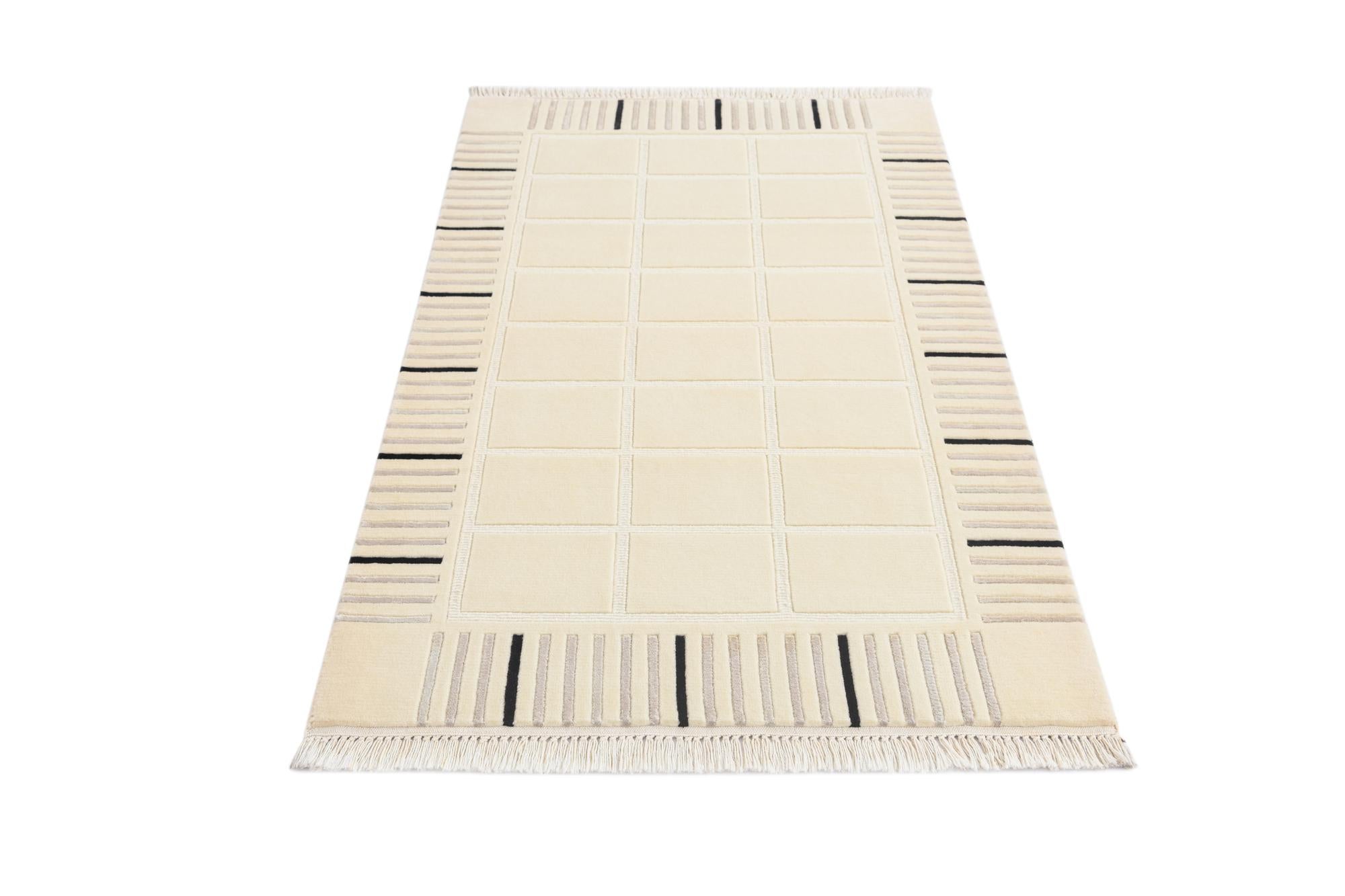 3' x 4' 11 Hand Knotted Darya Wool Rug