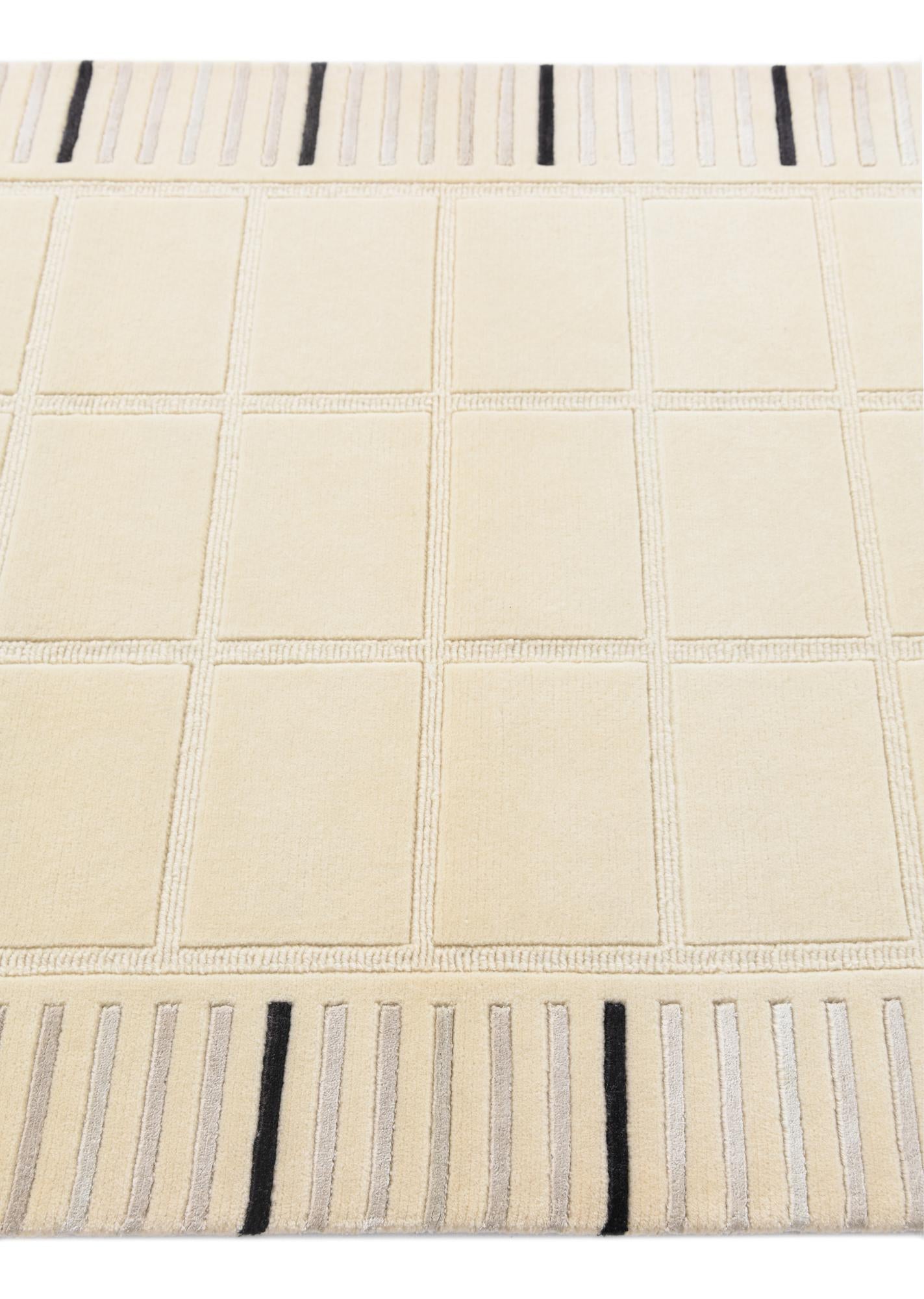 3' x 4' 11 Hand Knotted Darya Wool Rug
