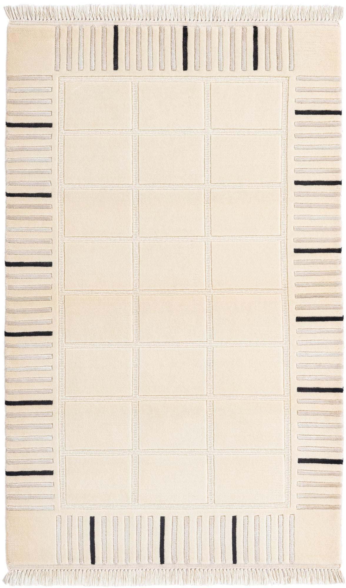 3' x 4' 11 Hand Knotted Darya Wool Rug