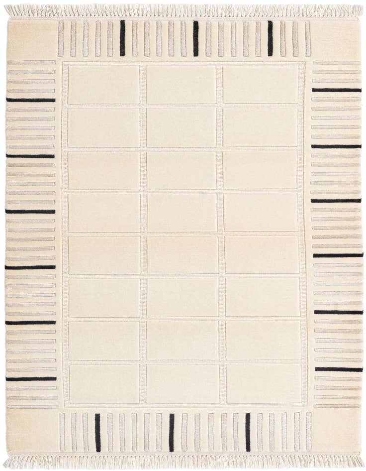 Detail image of 3' x 4' 11 Hand Knotted Darya Wool Rug