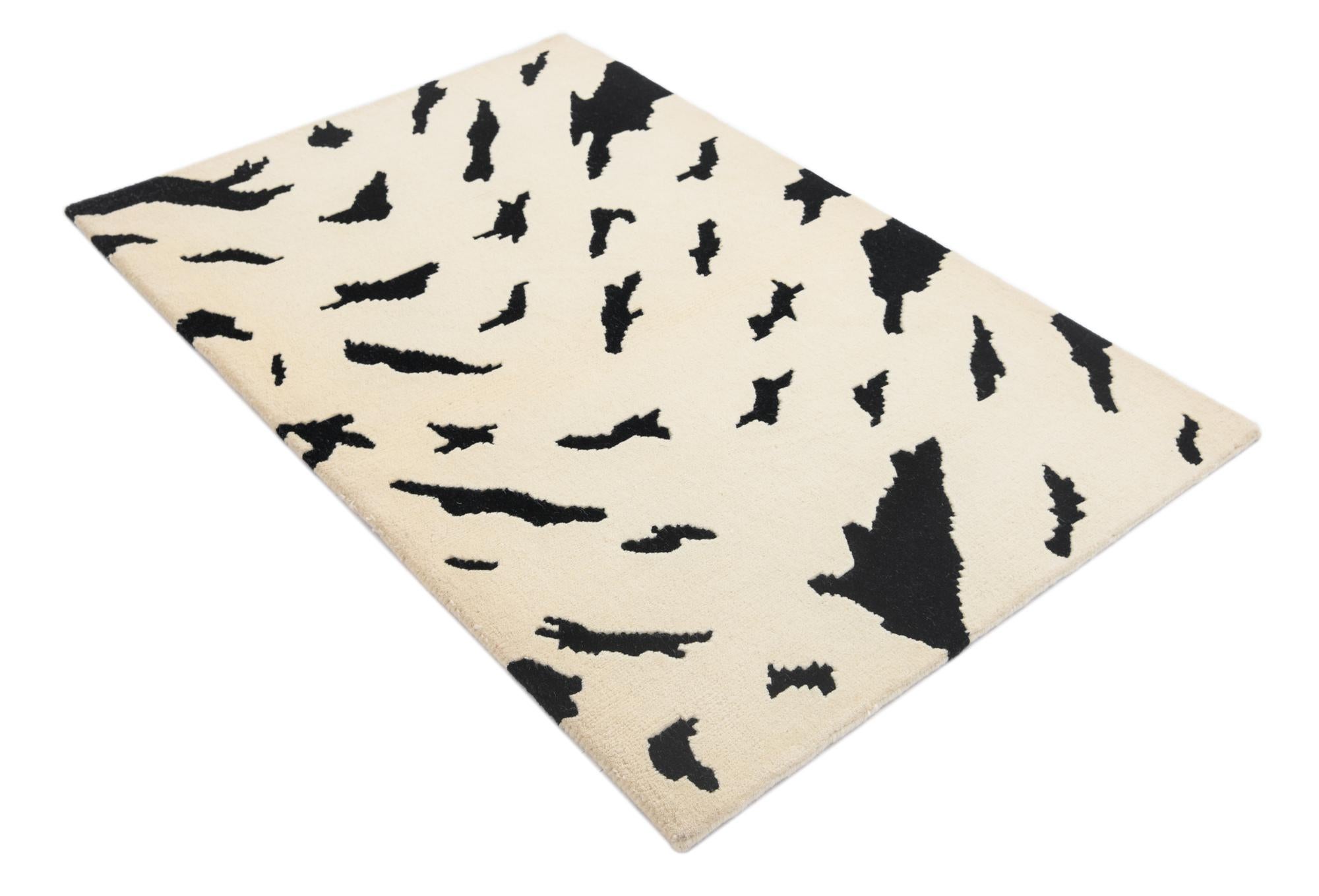 3' x 4' 8 Hand Knotted Darya Wool Rug