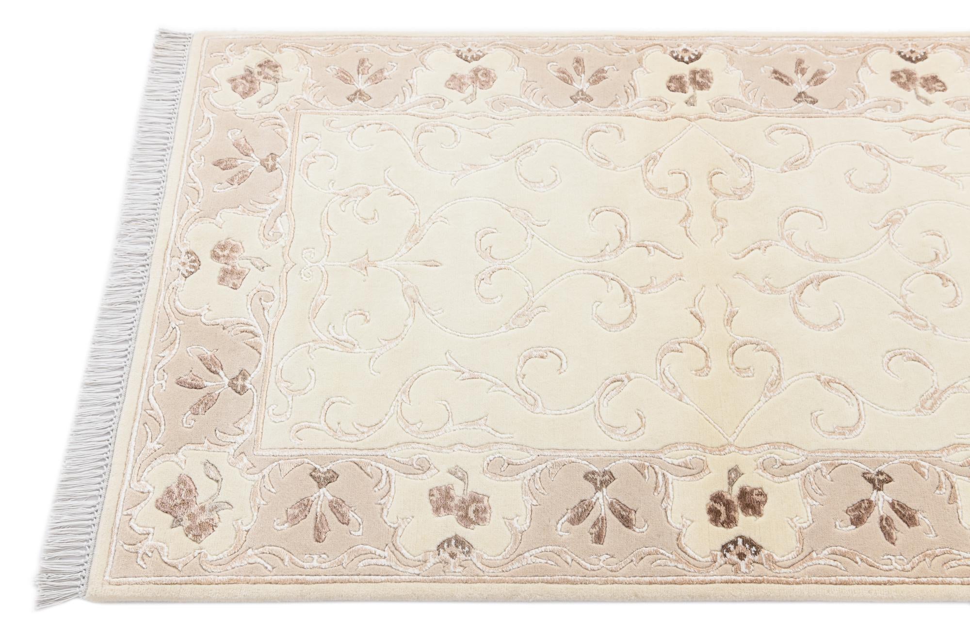 2' 8 x 4' 11 Hand Knotted Darya Wool Rug