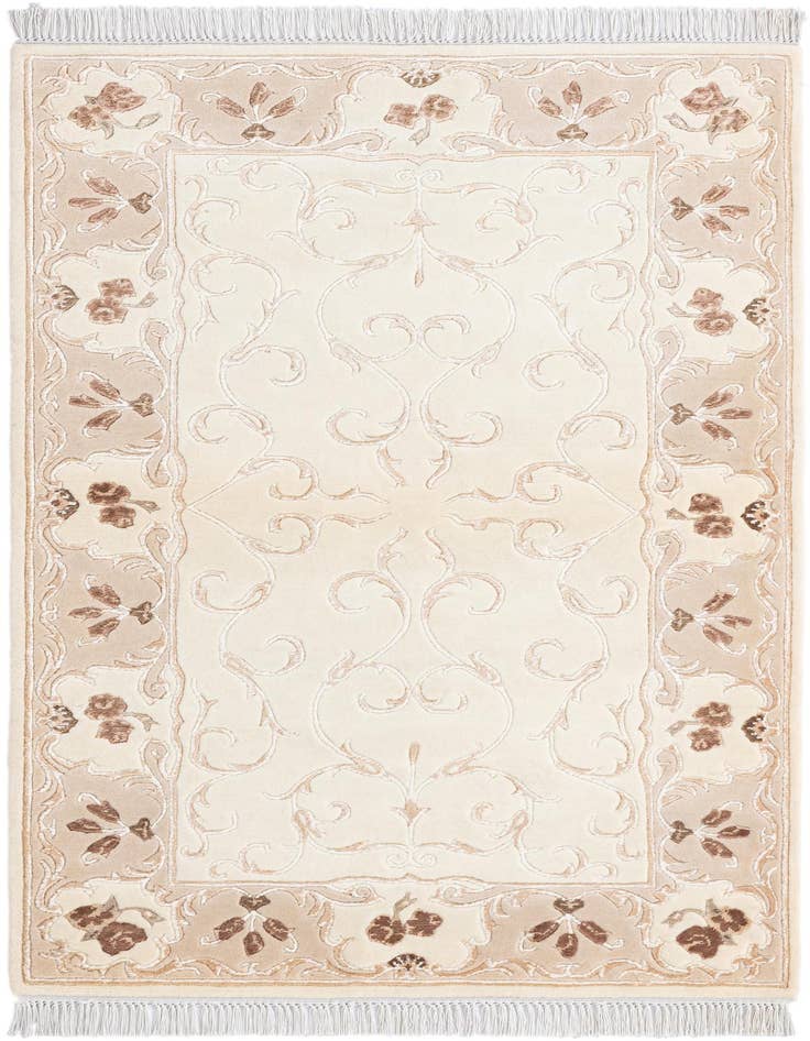 Detail image of 2' 8 x 4' 11 Hand Knotted Darya Wool Rug