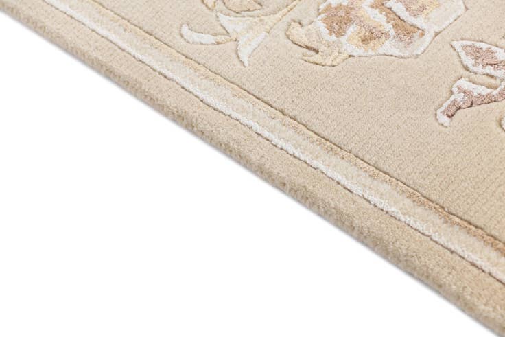 Detail image of 2' 8 x 4' 10 Hand Knotted Darya Wool Rug