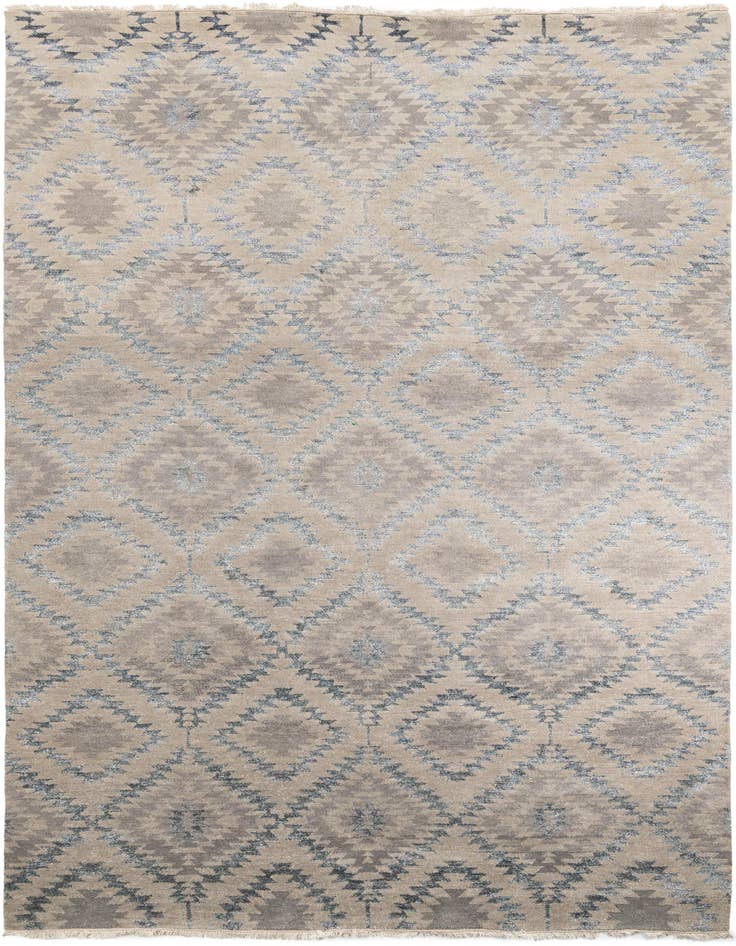 Detail image of 9' 5 x 13' Hand Knotted Darya Rug