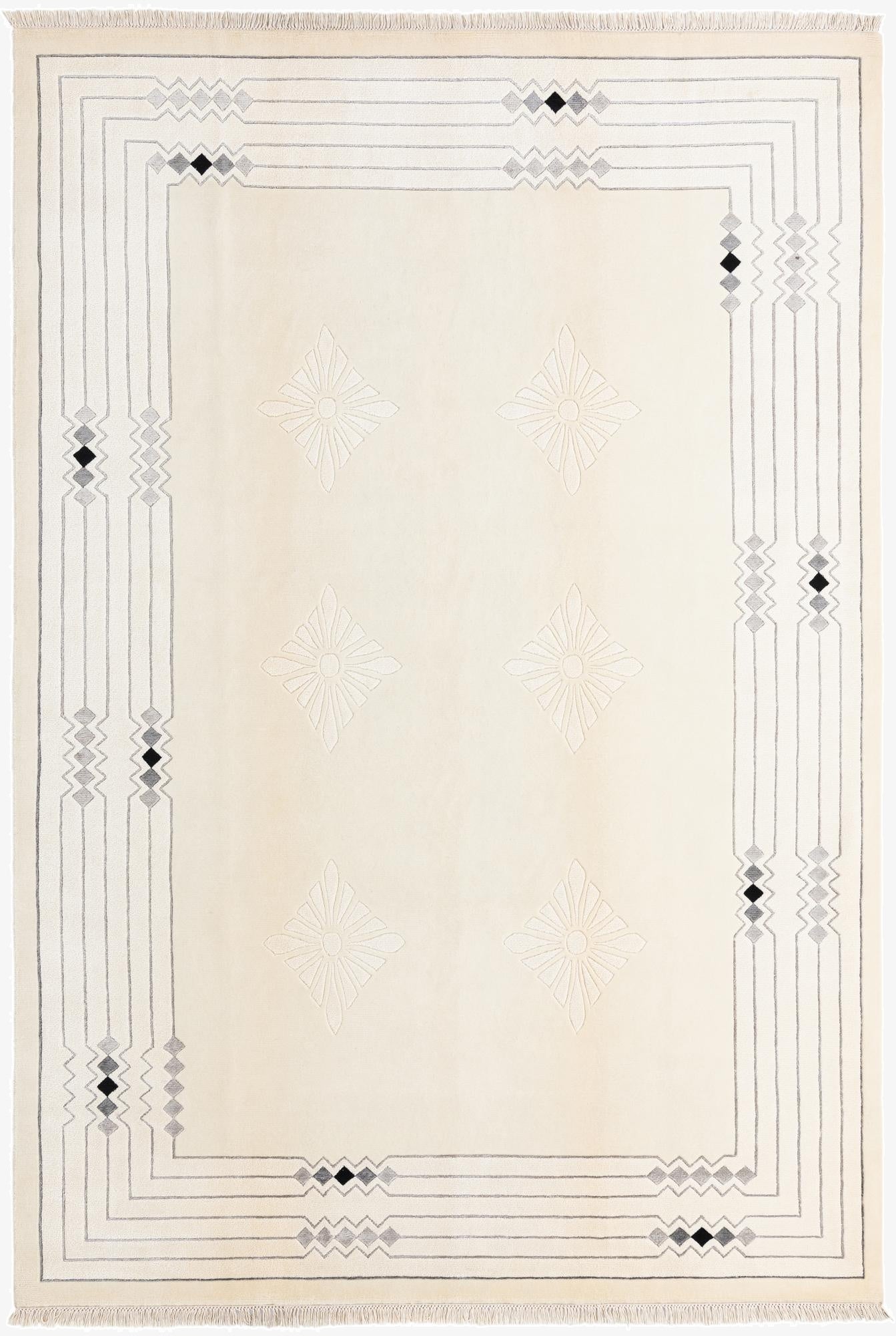 6' 8 x 9' 11  Hand Knotted Darya Rug