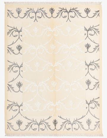 4' 11 x 6' 8 Hand Knotted Darya Wool Rug