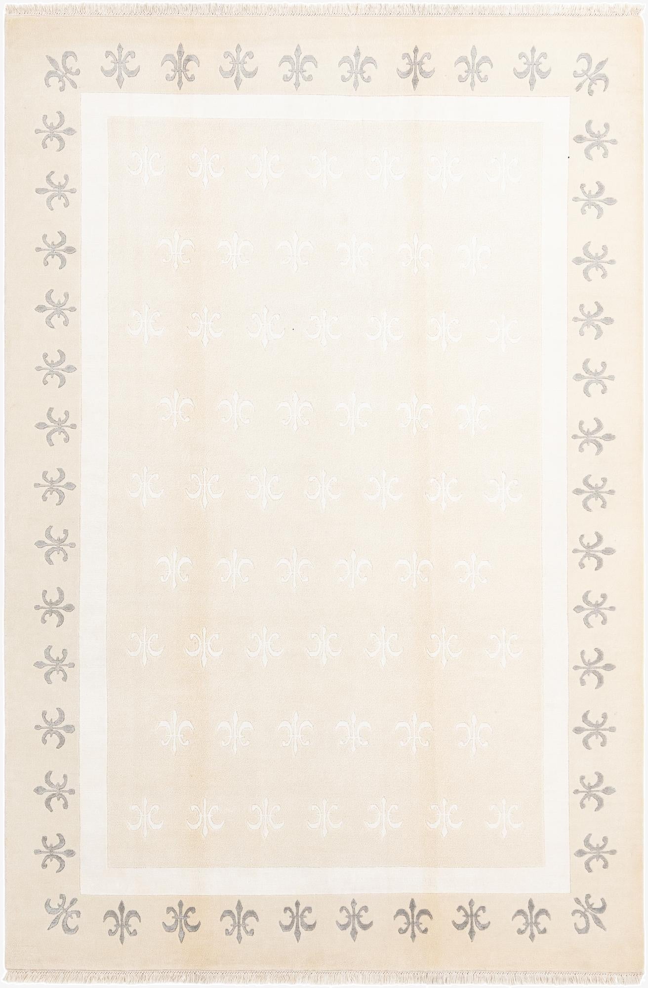 6' 8 x 9' 10  Hand Knotted Darya Wool Rug