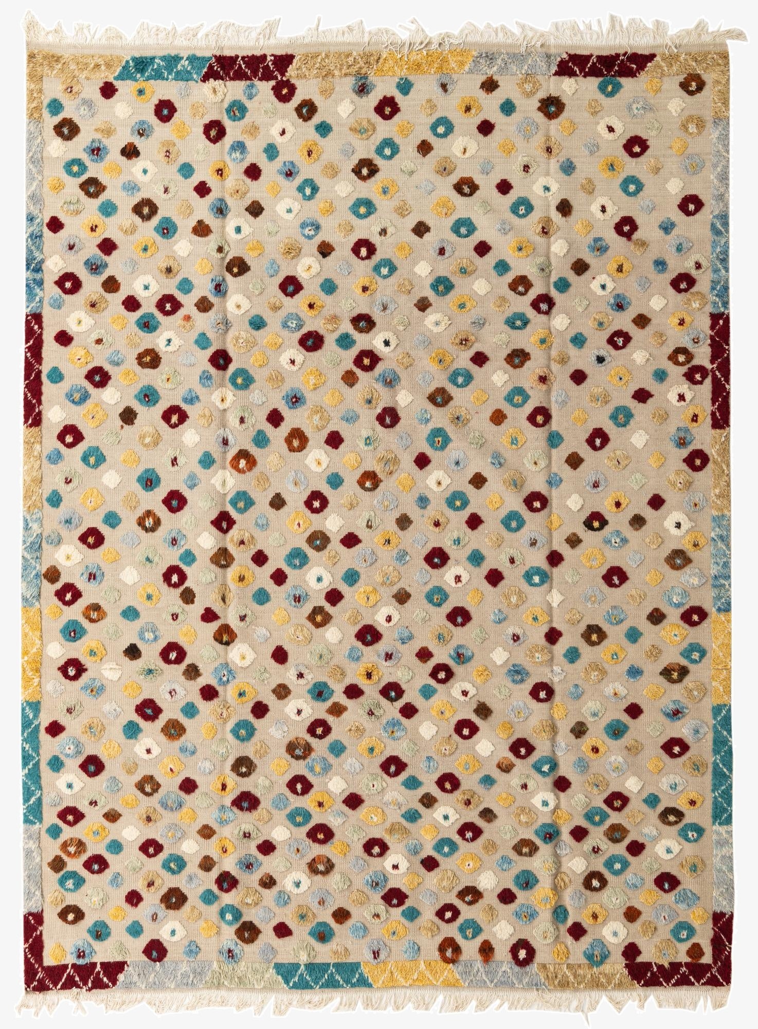 8' x 10' 9  Hand Knotted Darya Wool Rug