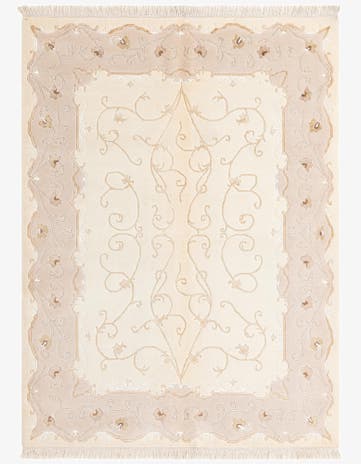 4' 11 x 6' 7 Hand Knotted Darya Wool Rug