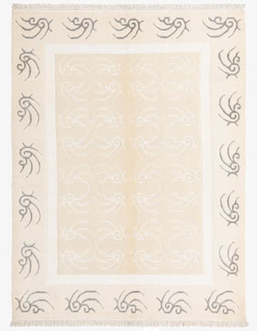 4' 11 x 6' 8 Hand Knotted Darya Wool Rug