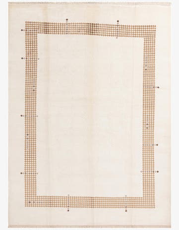 9' 6 x 12' 10 Hand Knotted Darya Wool Rug