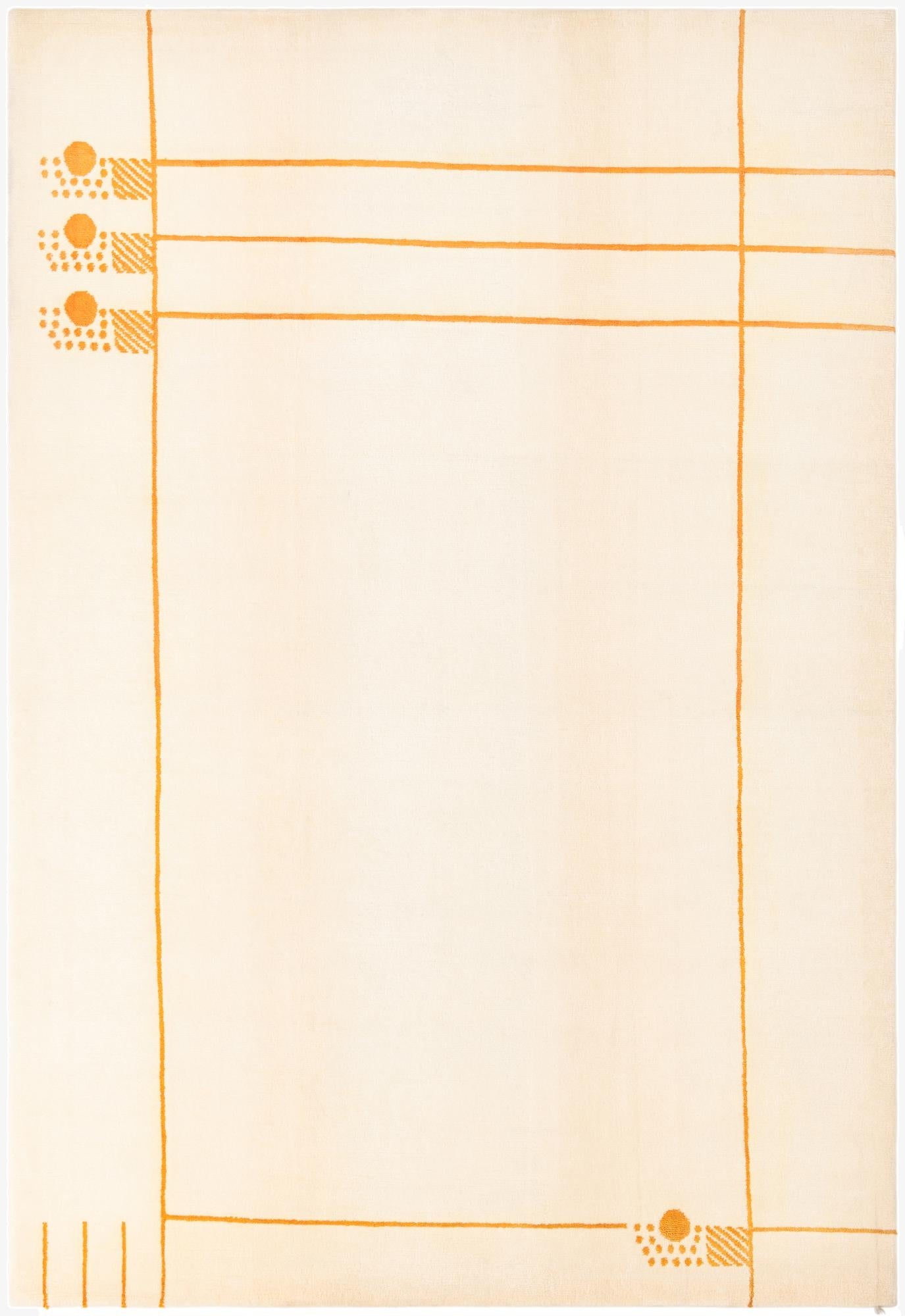 6' 8 x 9' 7  Hand Knotted Darya Wool Rug