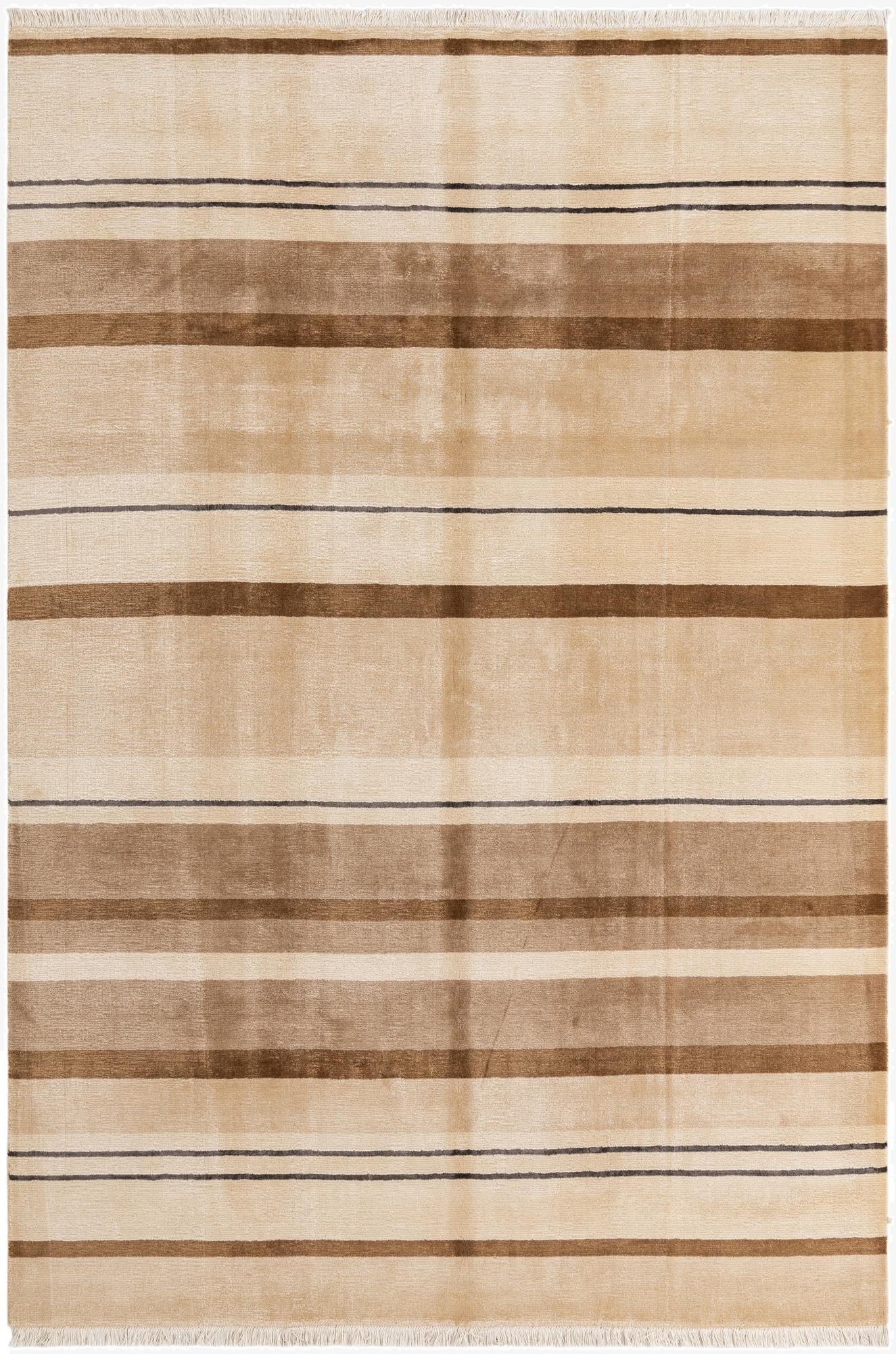 6' 7 x 9' 8  Hand Knotted Darya Wool Rug