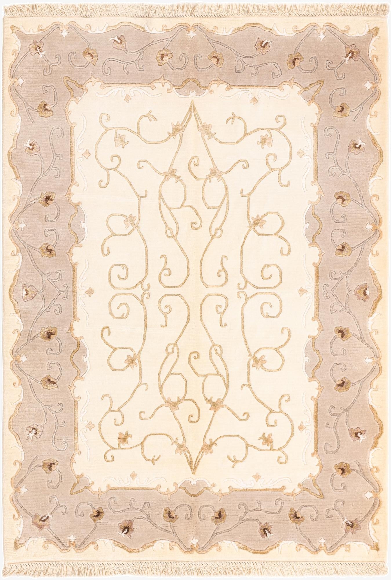 4' 2 x 5' 11  Hand Knotted Darya Rug