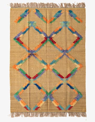 5' x 6' 9 Hand Knotted Darya Wool Rug