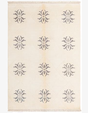 4' 7 x 6' 9 Hand Knotted Darya Wool Rug