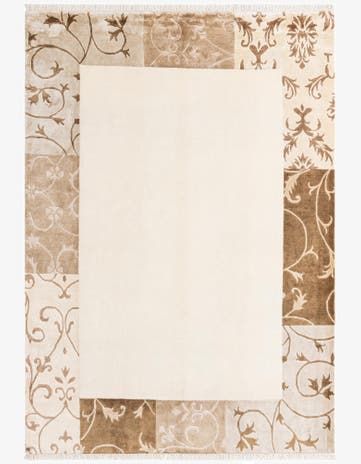 5' 7 x 7' 10 Hand Knotted Darya Wool Rug