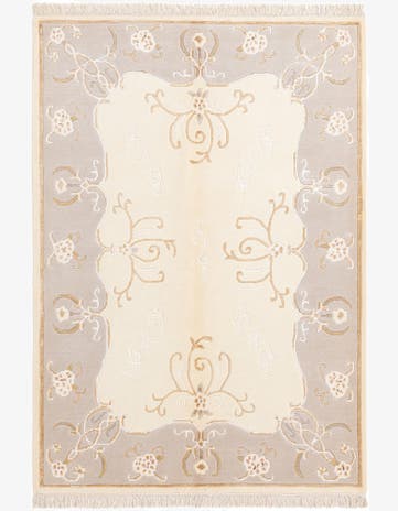 4' 2 x 5' 10 Hand Knotted Darya Wool Rug