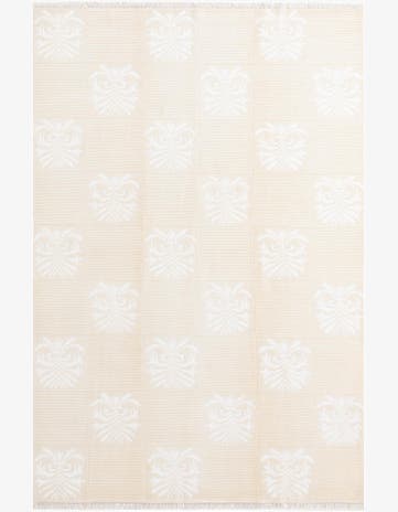 6' 8 x 9' 8 Hand Knotted Darya Wool Rug