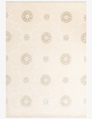 6' 11 x 9' 9 Hand Knotted Darya Wool Rug