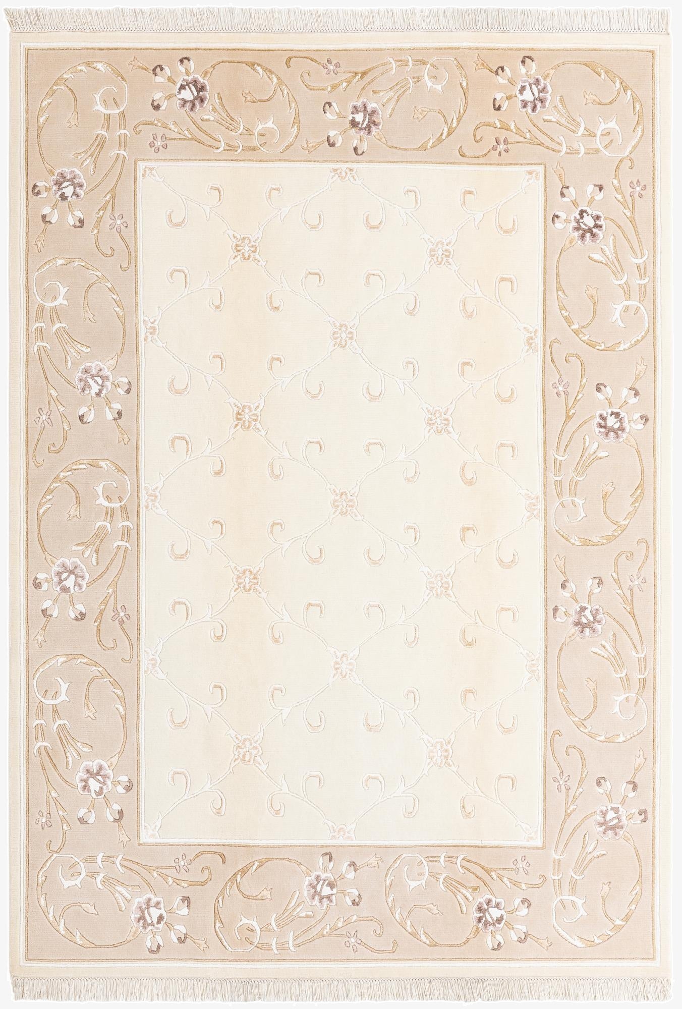 5' 7 x 8'  Hand Knotted Darya Wool Rug