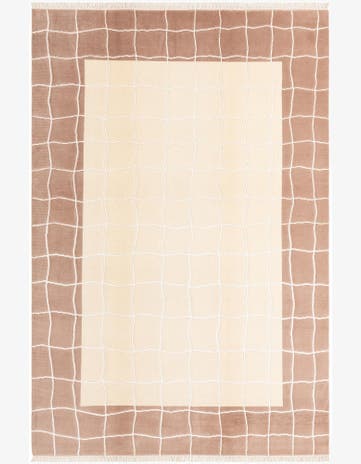 6' x 9' 7 Hand Knotted Darya Wool Rug