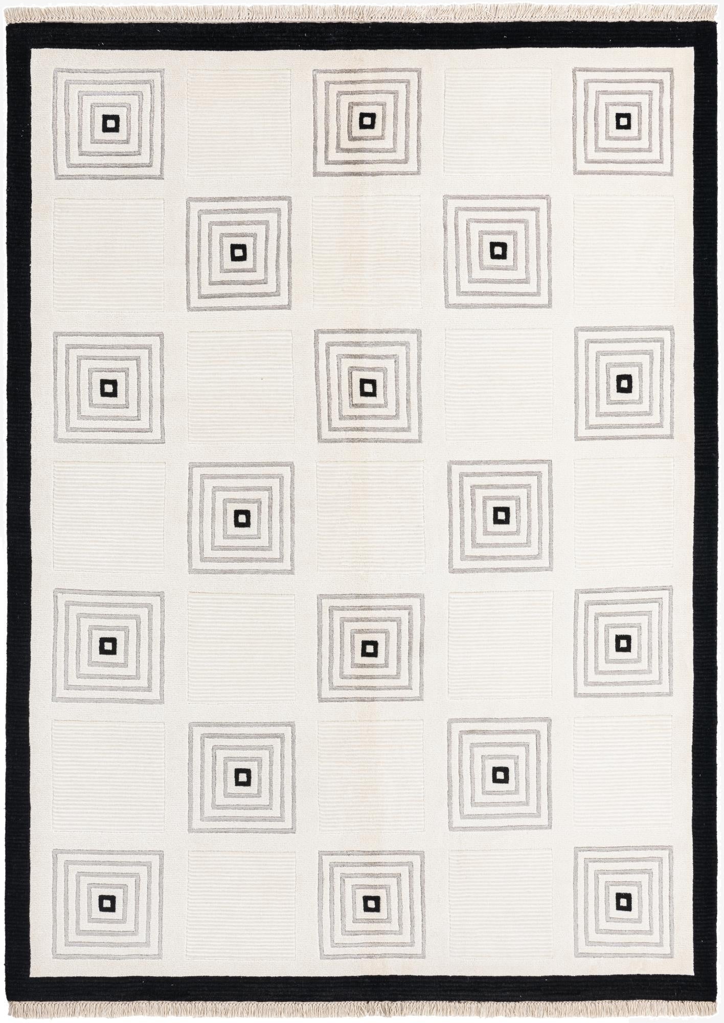 5' 7 x 7' 11  Hand Knotted Darya Wool Rug