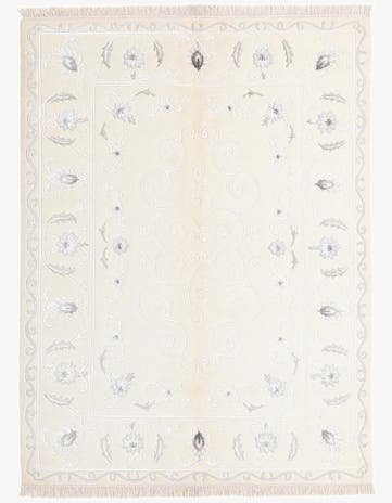 4' 11 x 6' 7 Hand Knotted Darya Wool Rug