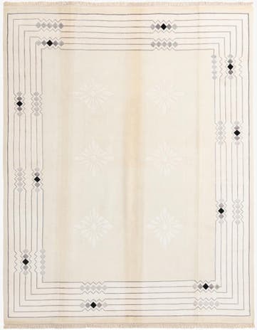 7' 10 x 9' 11 Hand Knotted Darya Wool Rug