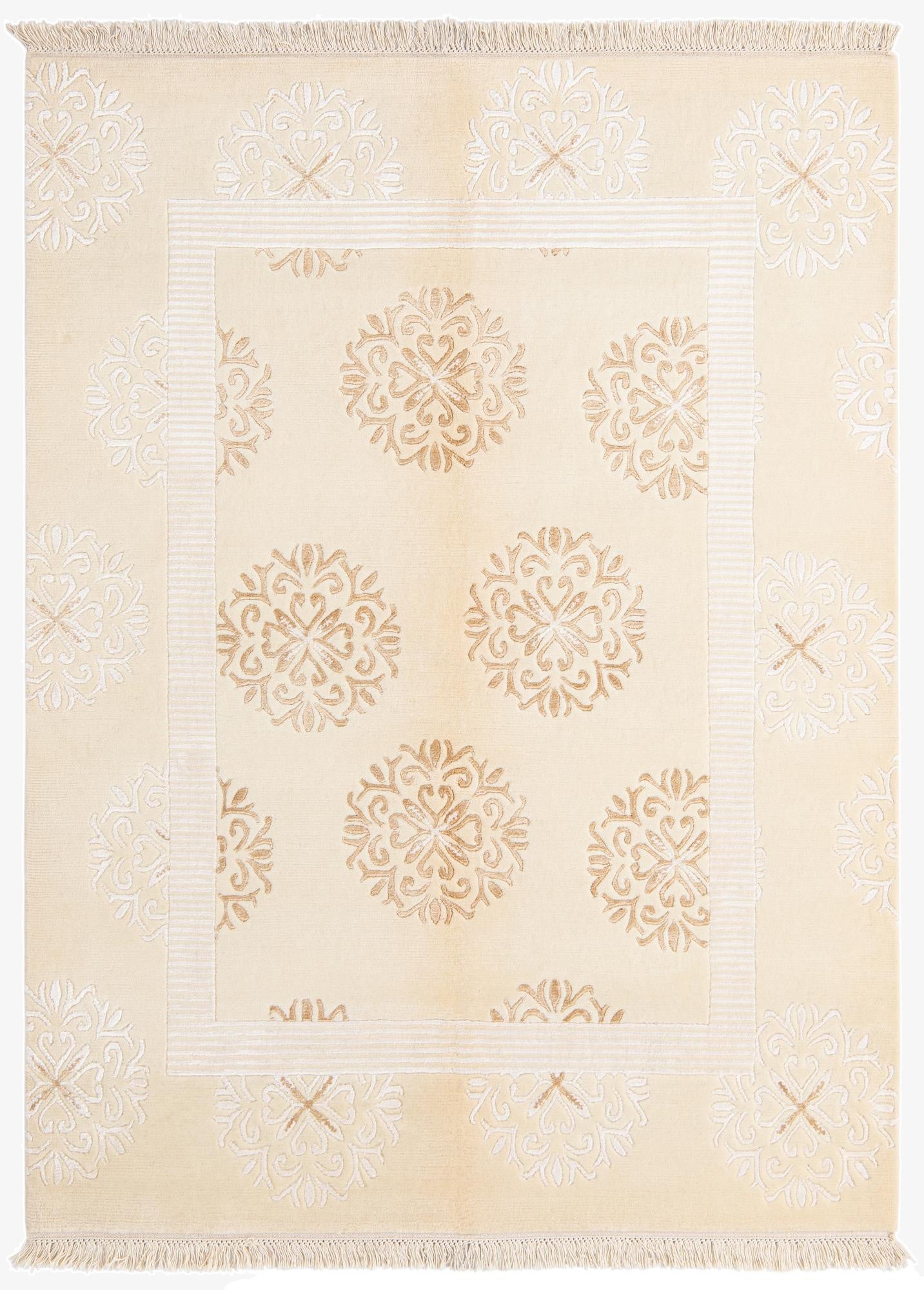 4' 10 x 6' 5  Hand Knotted Darya Wool Rug