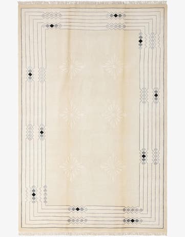 6' 6 x 9' 11 Hand Knotted Darya Wool Rug