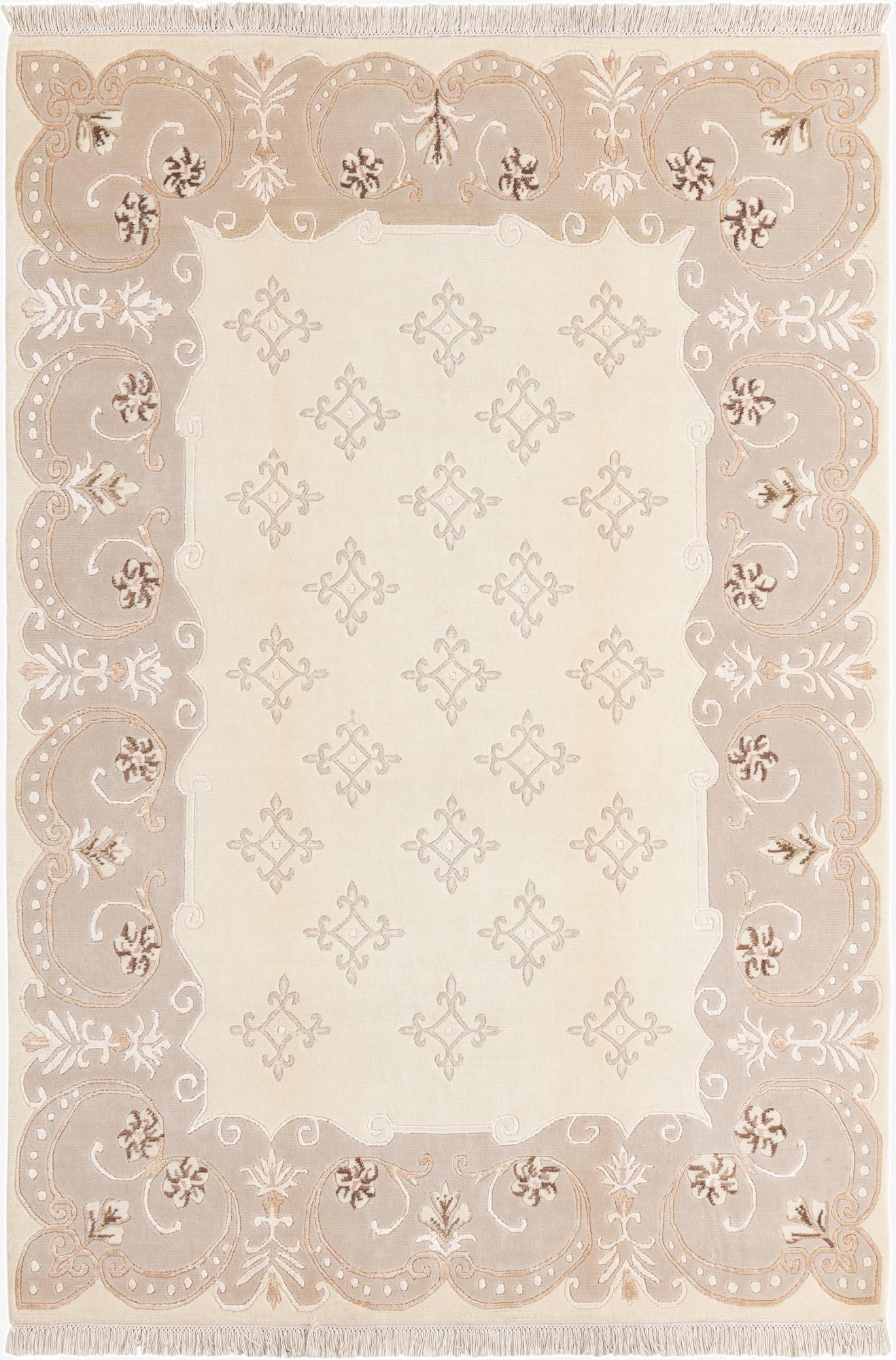 5' 7 x 8' 2  Hand Knotted Darya Wool Rug