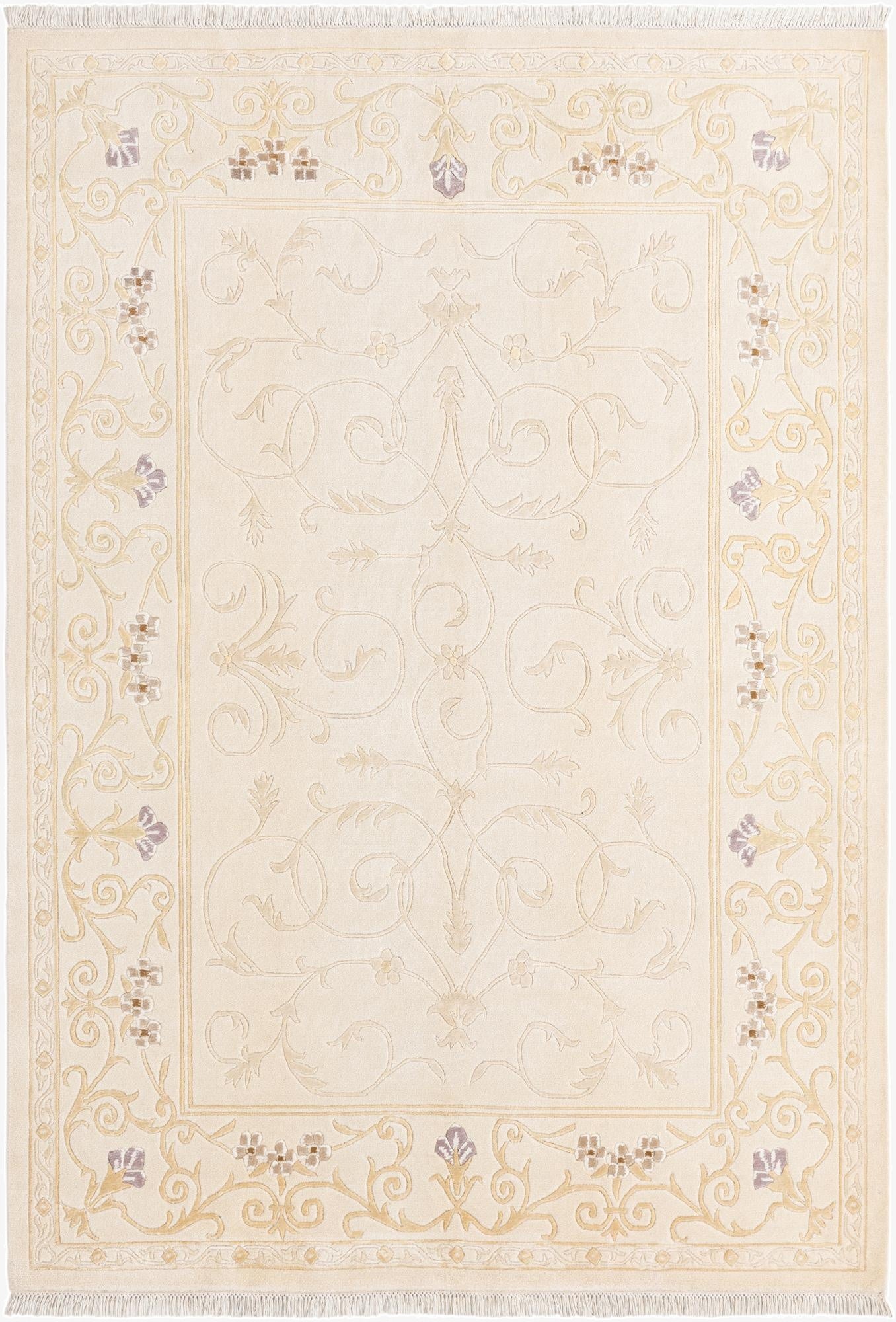 5' 7 x 7' 11  Hand Knotted Darya Wool Rug