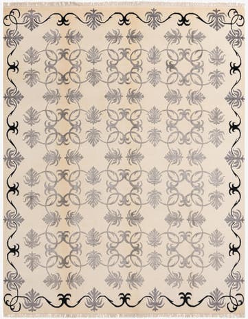 7' 11 x 10' Hand Knotted Darya Wool Rug