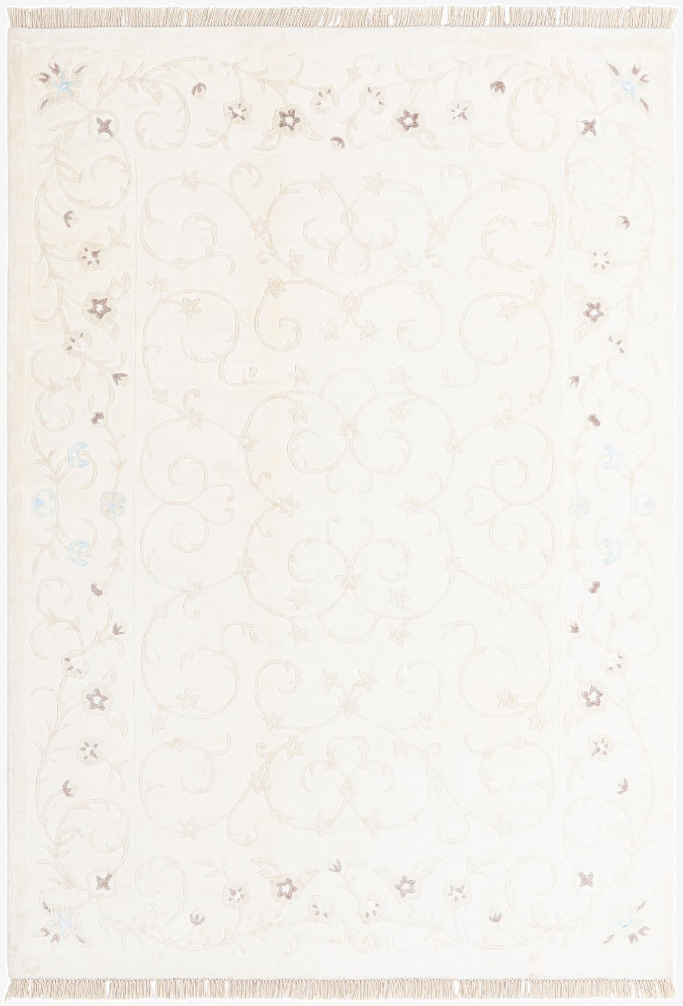 5' 7 x 7' 10  Hand Knotted Darya Wool Rug