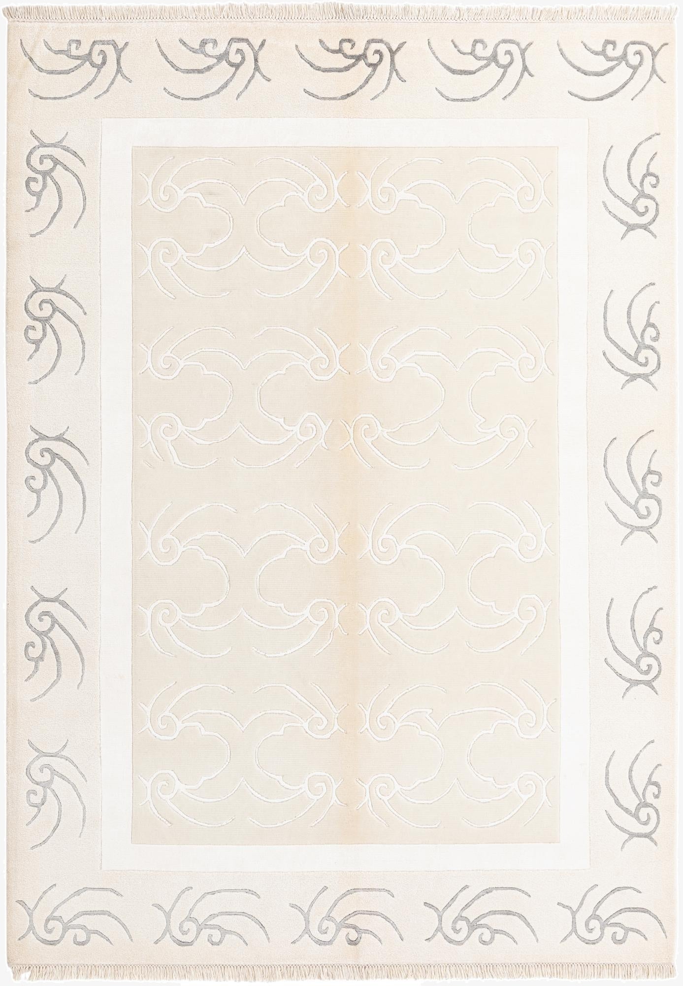 5' 7 x 7' 10  Hand Knotted Darya Wool Rug