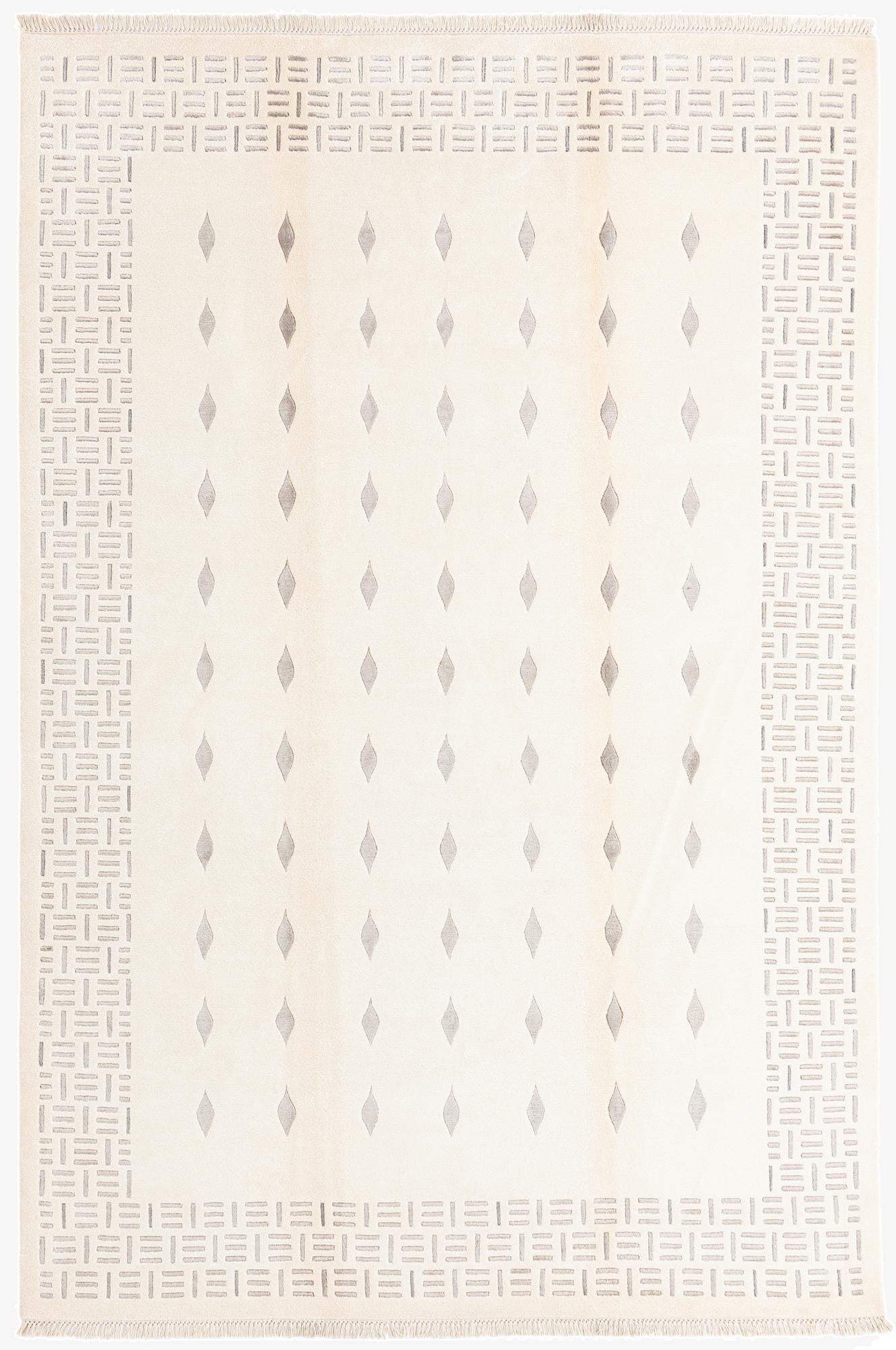 6' 7 x 9' 10  Hand Knotted Darya Wool Rug