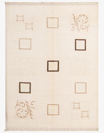 5' x 6' 7 Hand Knotted Darya Wool Rug