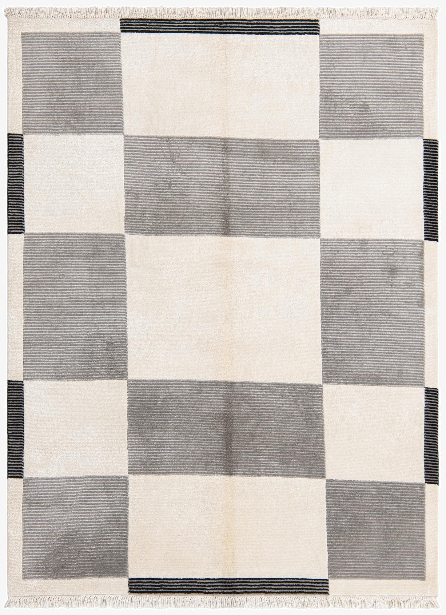 4' 11 x 6' 7  Hand Knotted Darya Wool Rug