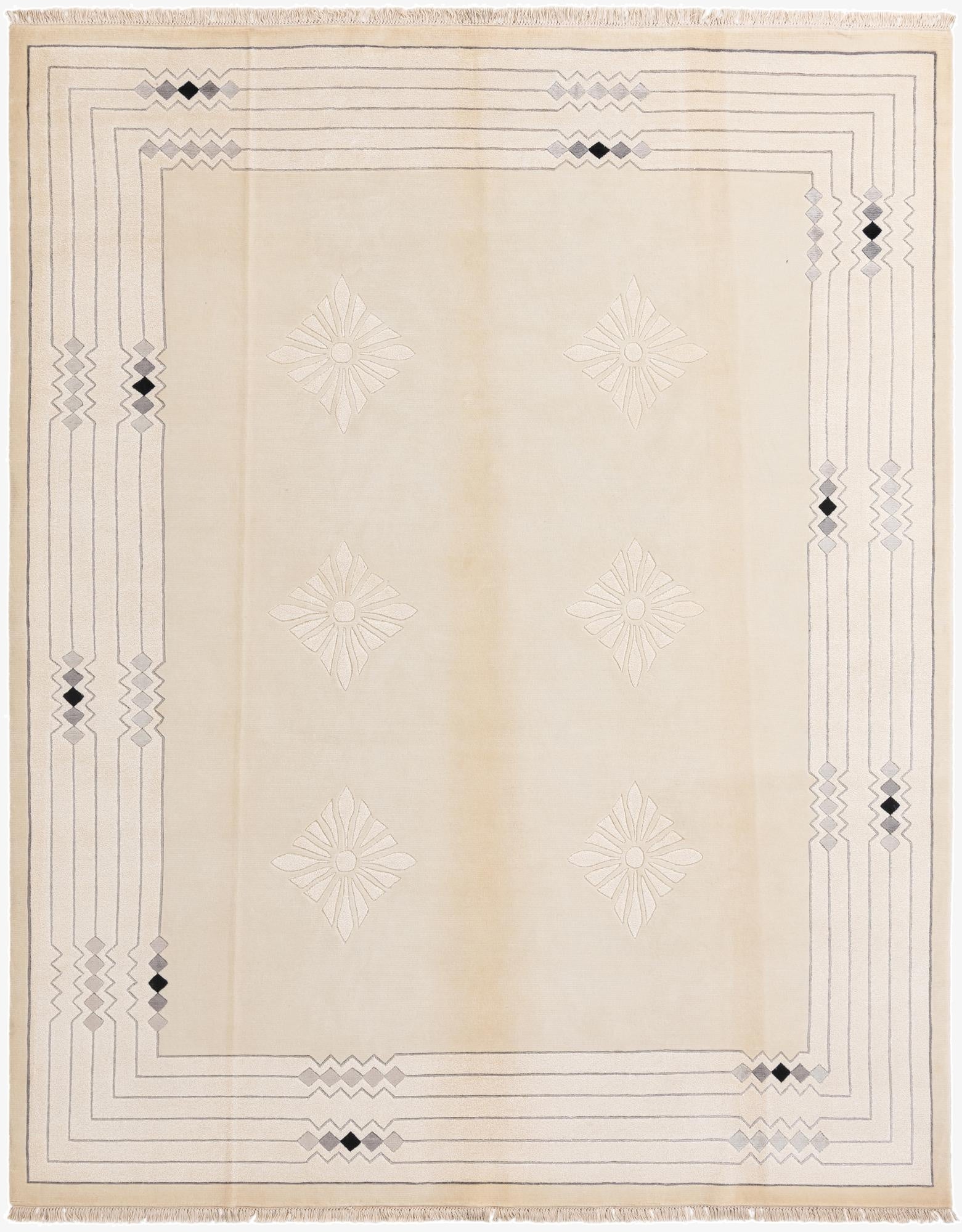 8' x 9' 11  Hand Knotted Darya Wool Rug