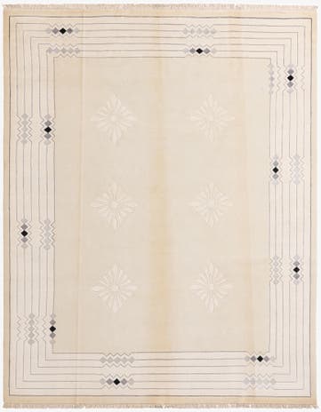 8' x 9' 11 Hand Knotted Darya Wool Rug