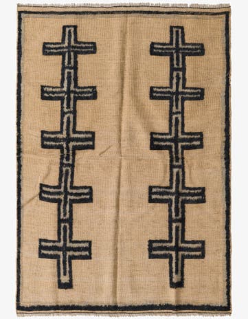 4' 8 x 7' 1 Hand Knotted Darya Wool Rug
