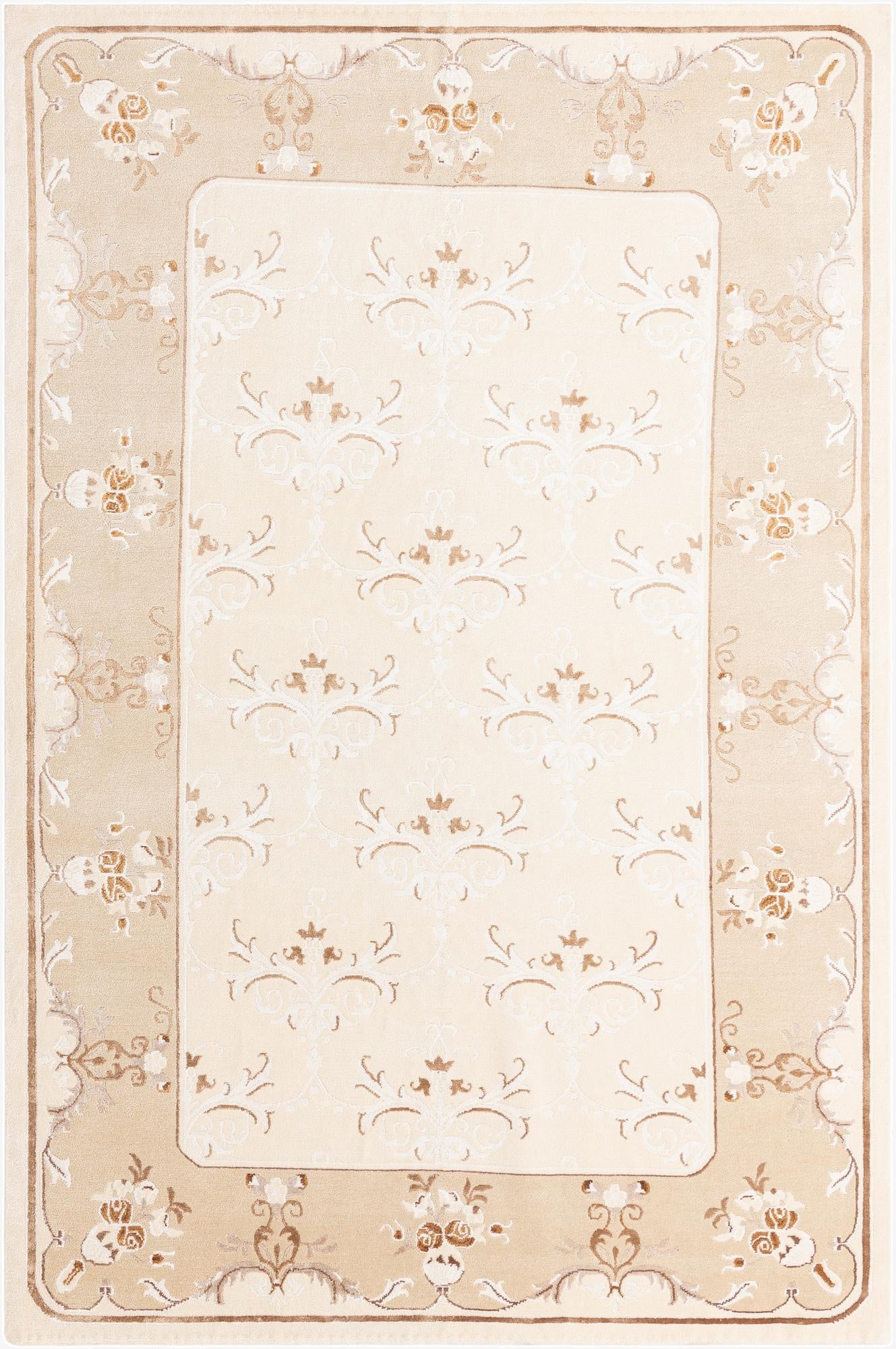 6' 8 x 10'  Hand Knotted Darya Wool Rug